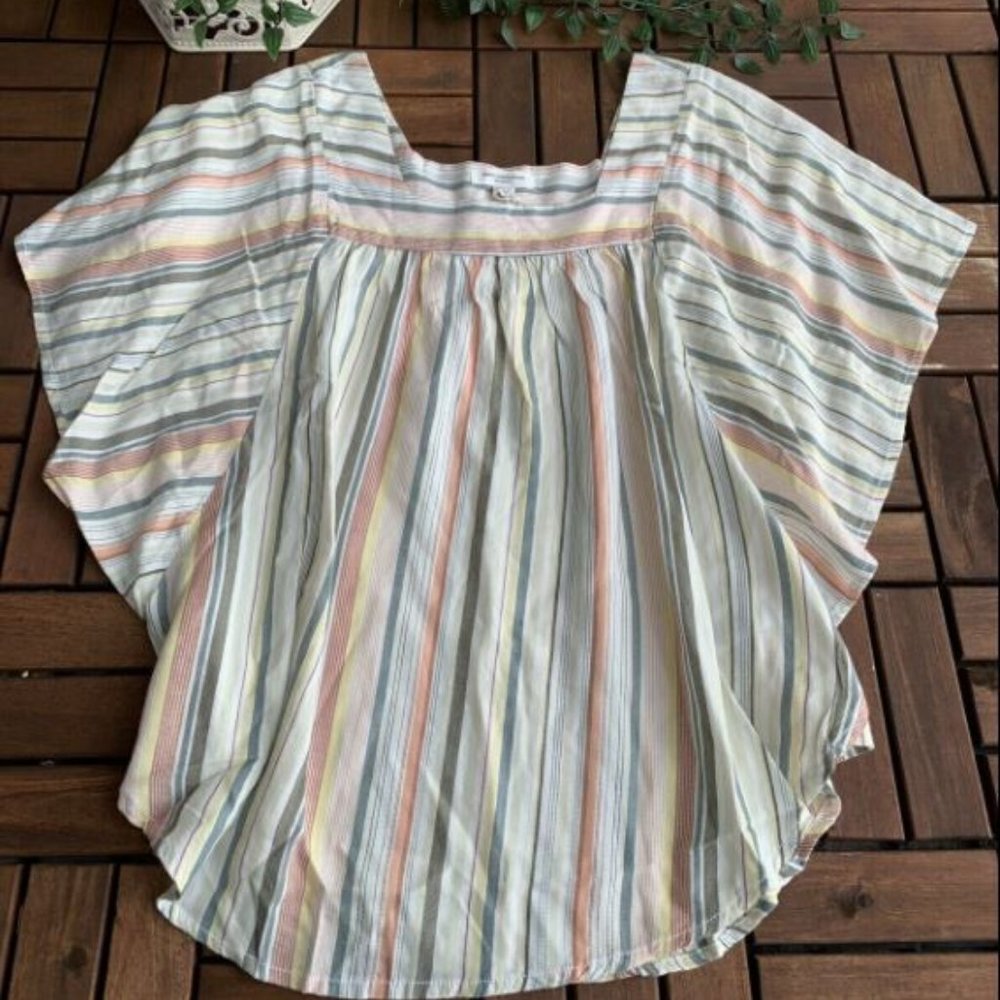 Beach Lunch Lounge Blouse Multicolor Size Small